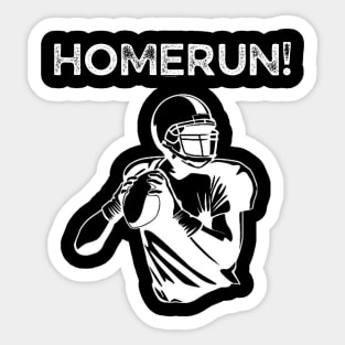 Homerun Football Funny Sarcastic Sports Sticker